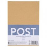 Tesco's manilla C5 envelopes pack of 25