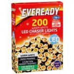 200 Warm White / Cool White LED Outdoor Christmas Lights - Mains Powered