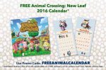 Animal Crossing calendar @ nintendo store uk just pay