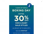 GAP Sale + 30% Extra OFF Kids & Baby Sale (C&C)