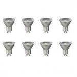 GU10 LED BULBS 900CD 4.7W 8 PACK COOL WHITE