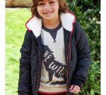 Cherokee Boys Quilted Coat Black