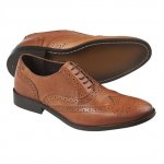 Moss Bros Tan Toe Cap Derby Shoes only - C&C