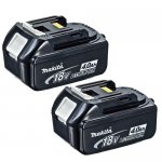 2 x Makita 18v 4 Ah Batteries