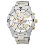 Seiko Men's Chronograph Two-Tone Bracelet Watch. ARGOS plus &pound;5 voucher