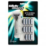 Back @ ASDA Gillette-mach3 Razor + 11blades