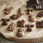 2 PIECE SILICONE CHRISTMAS CHOC MOULD @ LAKELAND. then £1.99, C&C