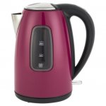 Tesco Stainless Steel Jug kettle, 1.7L - Pink Earn 9 Clubcard points