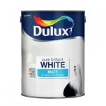Argos. 5 Litre tin Dulux Brilliant White Matt