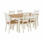 Solid Wood Dining Table & 6 Chairs PLUS Matching Sideboard del with code