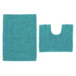 Colour Match Bath and Pedestal Mat Set