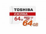 Toshiba Exceria 64GB Micro SD Memory Card U3 - 90 MB/s - 4K [oos orderable]