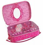 Barbie Bow-tiful 3 Piece Beauty Collection Case - With Barbie Accessories