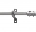 Home Extendable Metal Jewelled Curtain Pole Stainless Steel