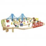 100 piece wooden train with C&C