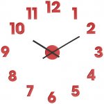 John Lewis Sticky Numbers wall clock to £9 C&C