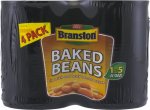 Branston Beans/Spaghetti 4pk