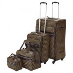 Tesco 4-Wheel Check 4pc Luggage Set