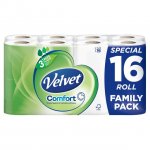 Velvet Comfort 16 Toilet Rolls
