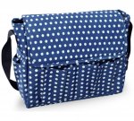BabyStart Dark Blue Polka Dot Changing Bag