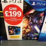 PS4 500gb Star Wars The Force Awakens Console Pack bundle inc the Lego game and Blu-Ray of the film
