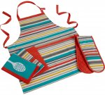 Apron, Oven Gloves + 3 Tea Towels