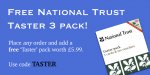 National Trust cards, lots of free pots of tea for 2 at National Trust properties! With discount