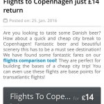 Flights to Copenhagen return from london