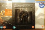 Game of Thrones Blu Ray Series 1, 2, 3 sets