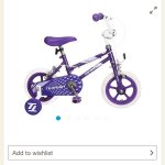 Girls 12" Bike Less Then
