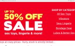Sale Sex Toys & Discount Lingerie from £1.50 @ love honey