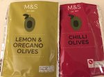 M&S Windsor Lemon Oregano / Chilli Olives per packet