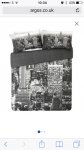 King size New York skyline duvet set