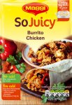 Maggi Burrito chicken mix & Haribo football mix 220g both