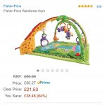 Fisher price rainforest gym