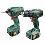 Bosch 18V 2.0Ah Li-Ion Drill & Driver Twin Pack 2 Batteries (with code stack)