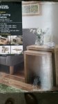 Oak effect table nest