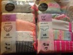 5 pack of girls knickers
