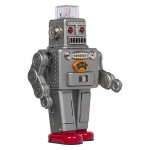 Spaceman cubic tin robot, with lights and breathing smoke £126 >£63.00 (delivered) John lewis