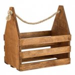 Wooden Beer Crate For 6 Bottles