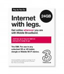 Three PAYG Trio Data SIM Preloaded with 24 GB of Data valid for 24 months