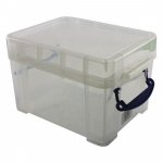 Really Useful 245 x 180 x 160mm 3L Box with Lid - Clear addon