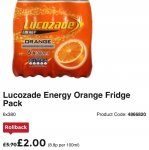 Lucozade 6 pack