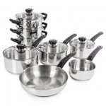 Tower 8 piece stainless steel pan set with 10 year guarantee Russell Hobbs Kettle & toaster twin pack more in post
