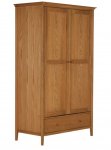 OAK Schreiber Pentridge 1 Drawer 2 Door Wardrobe with code