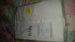 3 x plain white baby sleepsuits