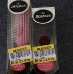 Denman hairbrushes