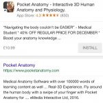  Free @ AppStore Pocket Anatomy - Interactive 3D Save £10.99
