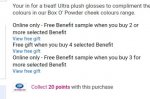 Benefit minis at Boots offer stacking 7 products for price of three @ Boots