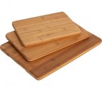 Collection set of 3 bamboo chopping board